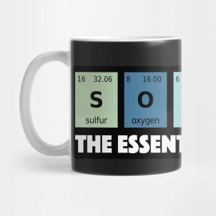 Soccer The Essential Element Periodic Table Funny Science Mug